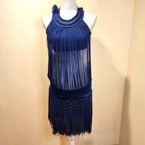 Gem & Deluxe Navy Blue Dancer Costume Dress size M